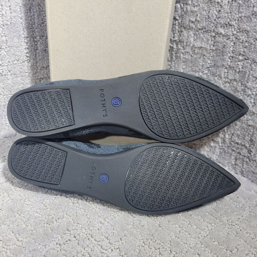 Rothy’s The Point Women's Size 6 US Grey Camo Pointed Toe Slip on Flat Shoes - Picture 11 of 16